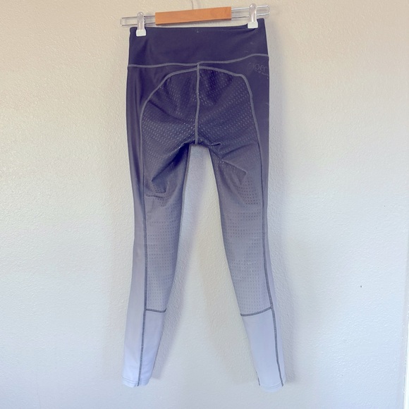Piper ombré full seat riding tights black silver XS - Picture 3 of 5